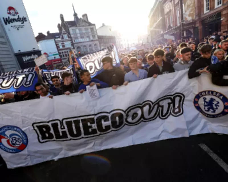 Chelsea and Manchester United Fans Protest Against BlueCo Ownership