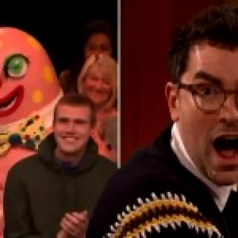 Claudia Winkleman's Show Hits Peak TV with Mr Blobby's Dan Levy Surprise