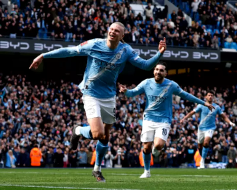 Haaland's Hat-Trick Powers Manchester City to FA Cup Semis in Liverpool Rout