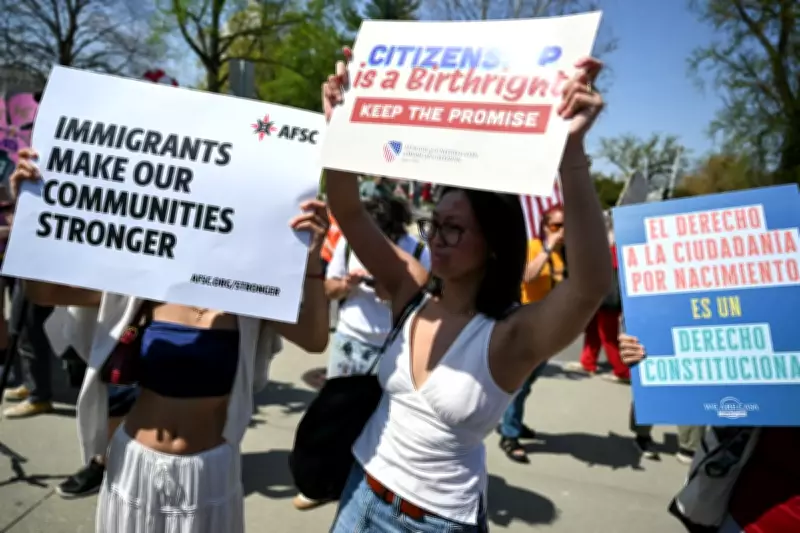 Hundreds Rally for Birthright Citizenship at Supreme Court Amid Trump's Unprecedented Appearance