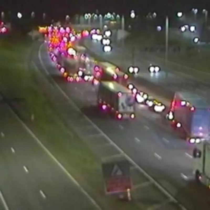 M1 Traffic Chaos Near Luton Airport: 45-Minute Delays as Lanes Close