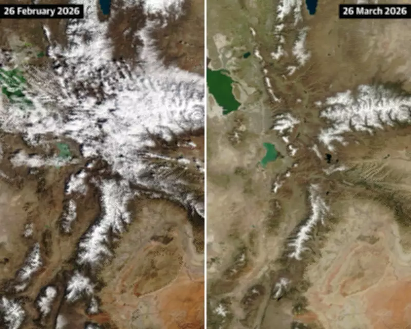 NASA Images Reveal Alarming Snowpack Decline in Utah and Western US