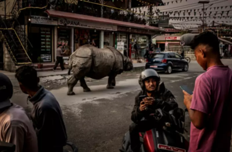 Nepal's Human-Wildlife Conflict Rises as Rhinos Roam Streets