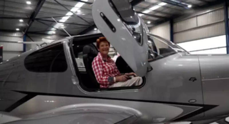 Pauline Hanson Flaunts New Private Plane Gifted by Gina Rinehart