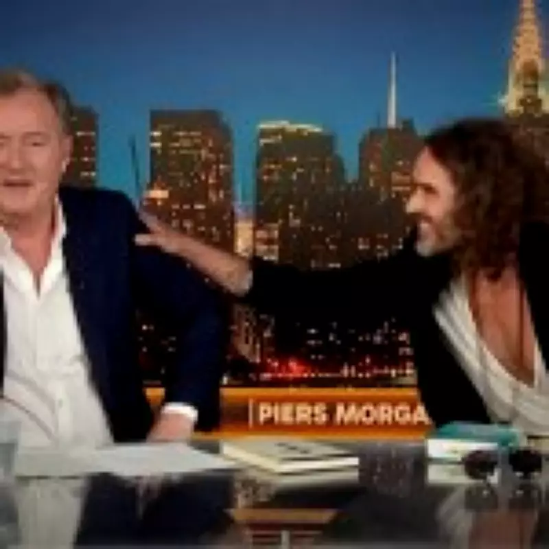 Piers Morgan Accuses Russell Brand of 'Inappropriately Tactile' Interview Behavior