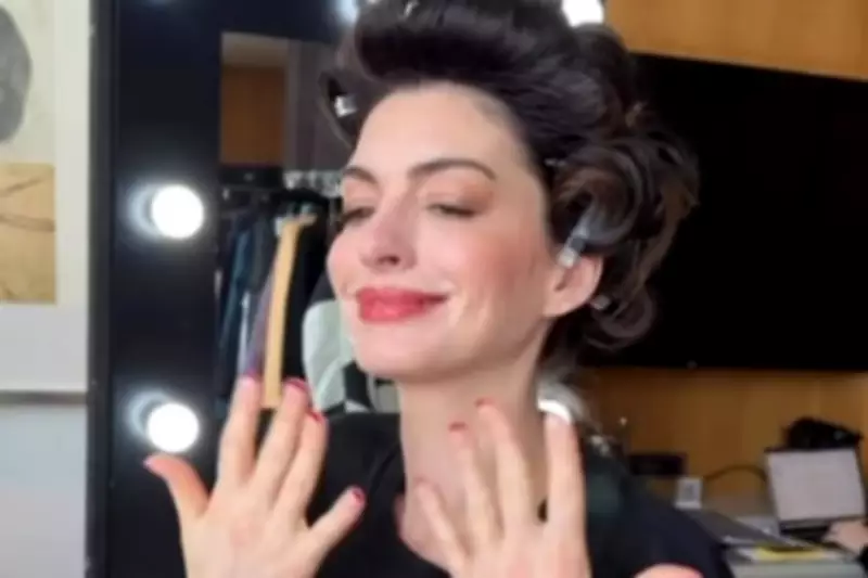 Recreate Anne Hathaway's Red Tip French Manicure from The Devil Wears Prada 2
