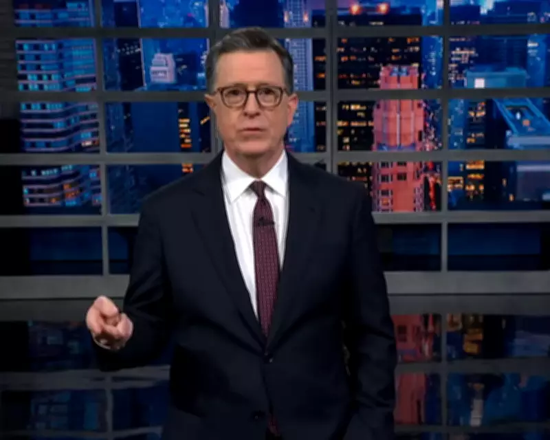Stephen Colbert Mocks Trump's Iran Address and Bondi Firing on Late Show