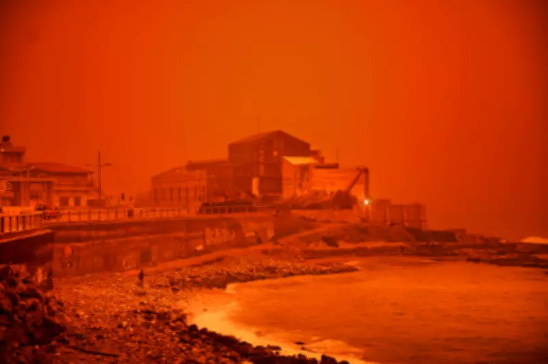 Storm Erminio Unleashes Saharan Sand, Turning Crete Skies Orange and Disrupting Travel