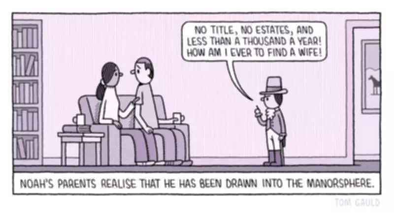 Tom Gauld's Satirical Cartoon Critiques Modern Manosphere Culture