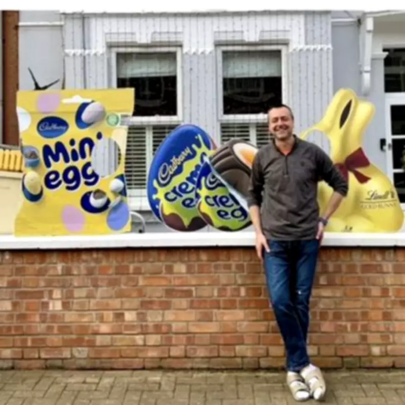 Tooting Dad's Giant Easter Decorations Build Community Spirit in South London