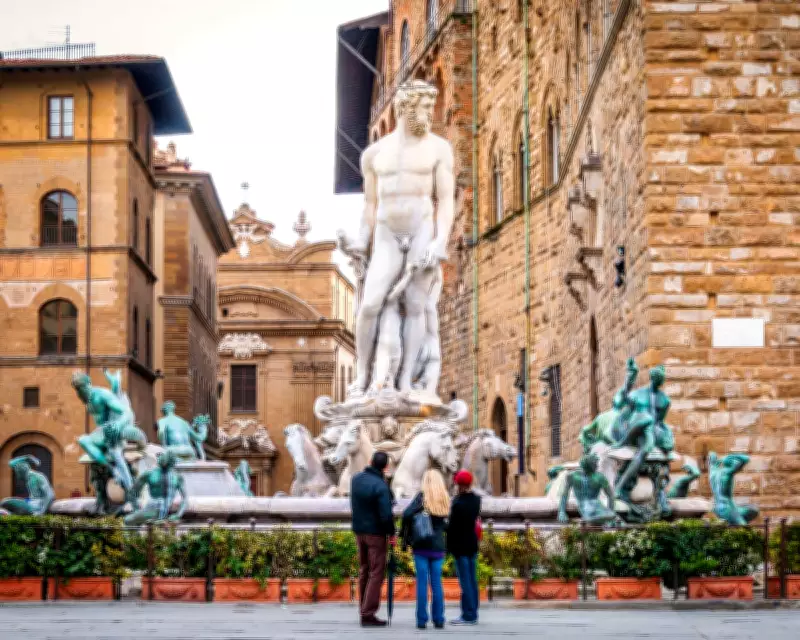 Tourist Charged for Damaging Historic Neptune Fountain in Florence Prank