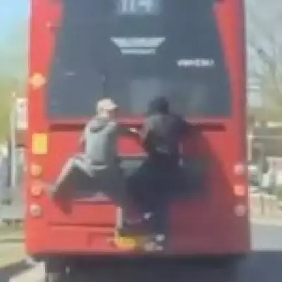 Bus Surfers Risk Lives Clinging to London's 114 Route to Dodge £1.75 Fare