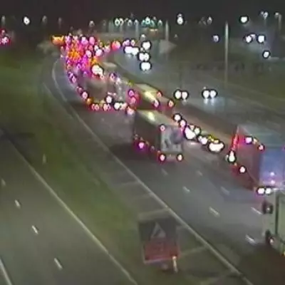M1 Traffic Chaos Near Luton Airport: 45-Minute Delays as Lanes Close