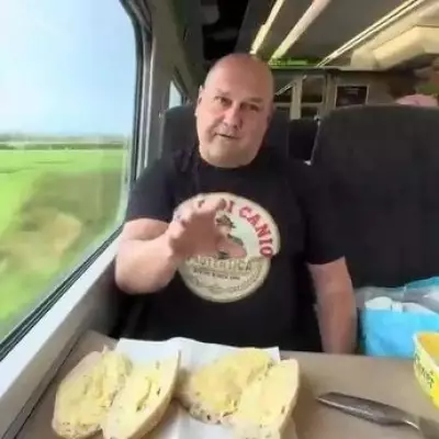 West Ham Fan Cooks Steak on Train with Hair Straighteners