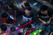 Global Weekend in Pictures: From Thai New Year to NASA's Artemis Capsule