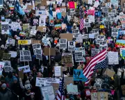 May Day Strong: The 'No Work, No School, No Shopping' Protests Against Trump Policies