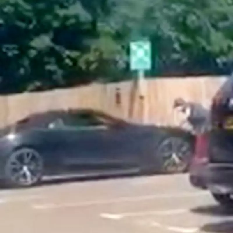 £200k Aston Martin Vandalised at Luxury London Golf Club in 'Cheater' Spray Paint Attack