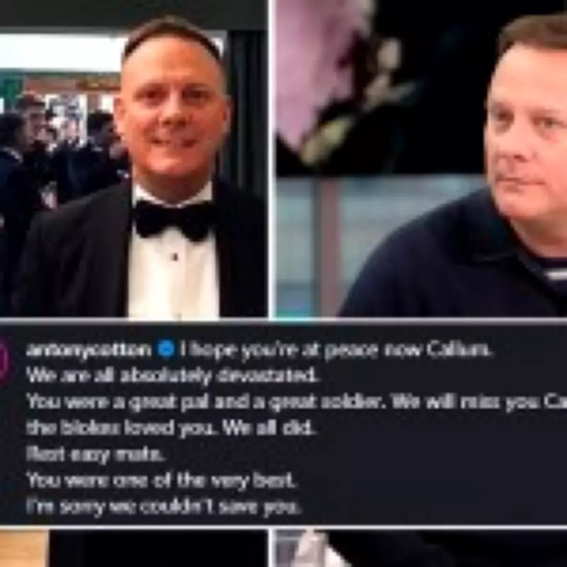 Antony Cotton Pays Tribute to Late Friend: 'Absolutely Devastated'
