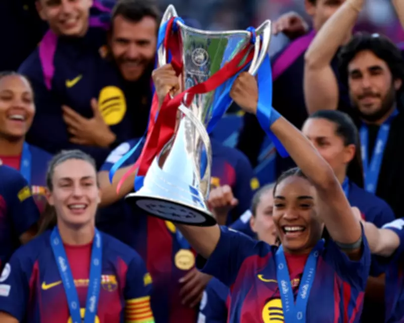 Barcelona Women Crush Lyonnes 4-0 to Win Champions League Final