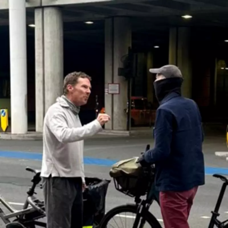 Benedict Cumberbatch in Heated Row with Cyclist Over Red Light in London