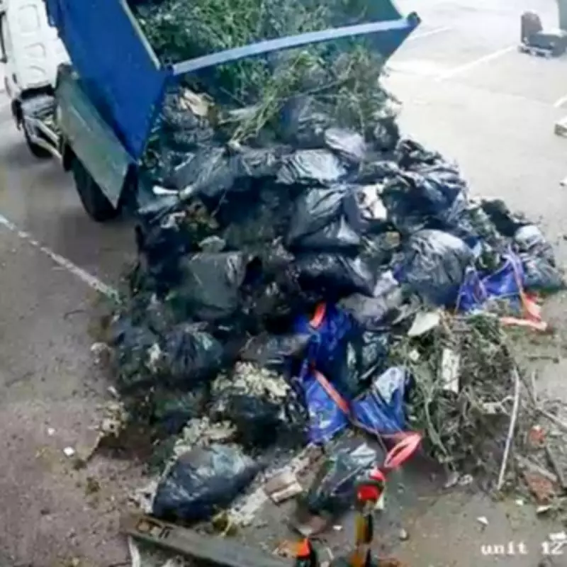 CCTV Shows Lorry Dumping Waste in Croydon, England's Fly-Tipping Capital