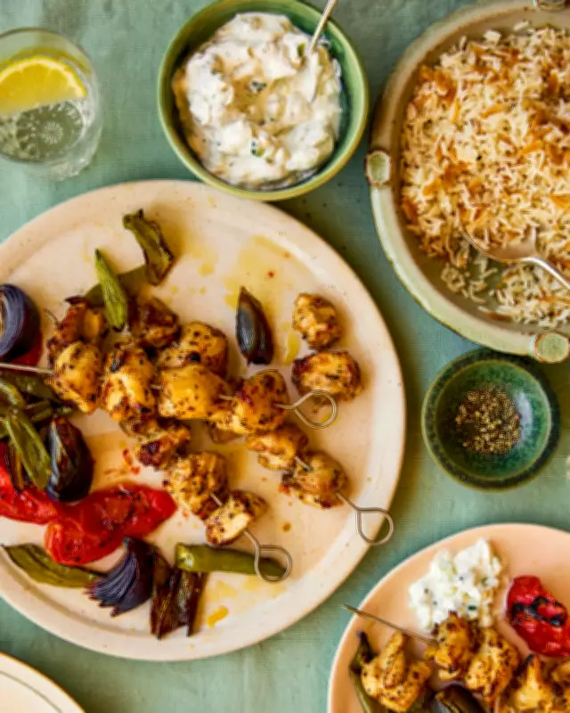 Chicken Shish Kebabs and Turkish Rice Pilaf Recipes from Özlem Warren
