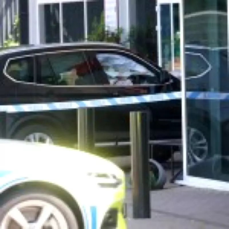 Child, 8, among three injured after car hits pedestrians and crashes into M4 service station