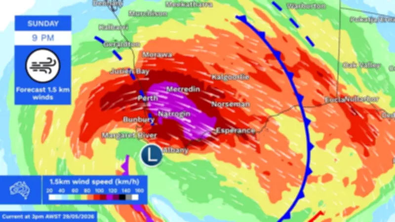 Cyclone-Strength Storm Threatens WA, Wintry Blast for East Australia