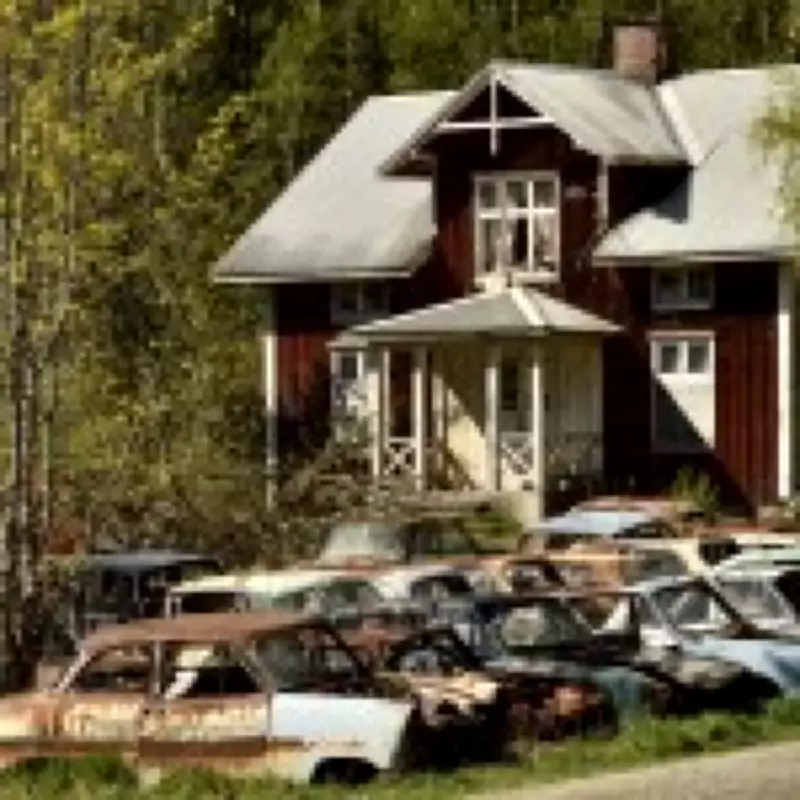 Eerie Swedish Forest Car Cemetery: Classic Cars Rot in Peace