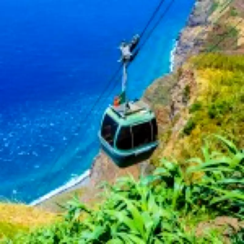 Europe's Steepest Cable Car in Madeira Offers Breathtaking Atlantic Views