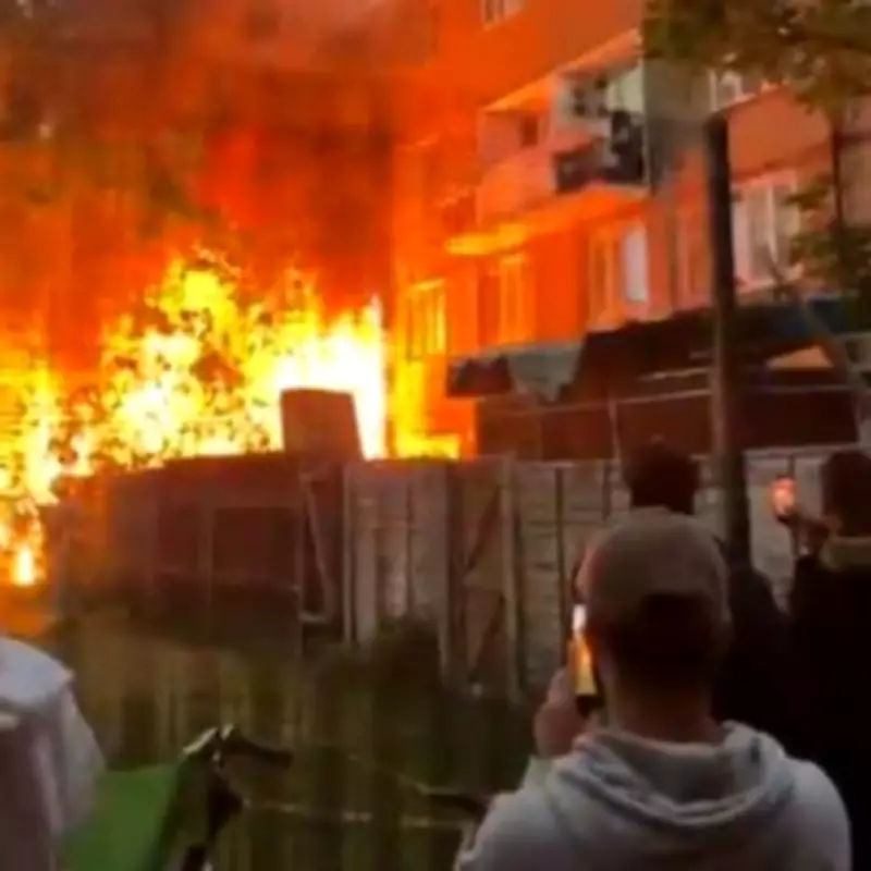 Fire at Hackney Flats: 70 Firefighters Battle Blaze, Rescue Trapped Resident