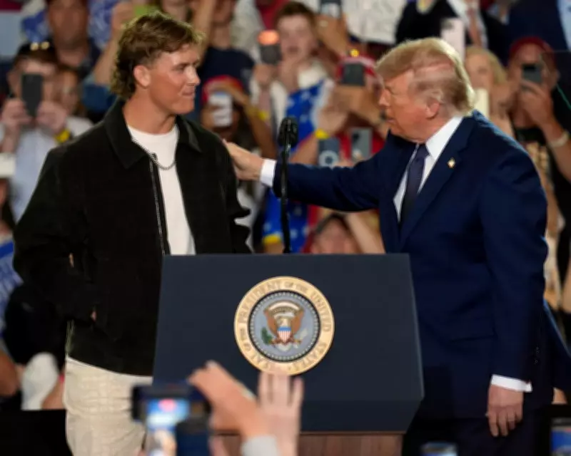 Giants Stars Jaxson Dart and Abdul Carter Join Trump Rally