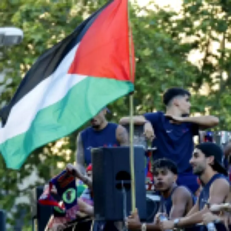 Hansi Flick Criticizes Lamine Yamal for Waving Palestine Flag at Barcelona Trophy Parade