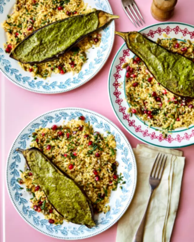 Honey & Co's Tahini Aubergines and Green Fishballs: Simple Recipes for Blissful Meals