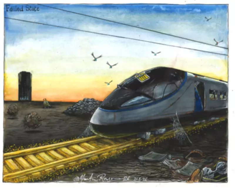 HS2 Costs Balloon as Cartoonist Highlights Financial Farce