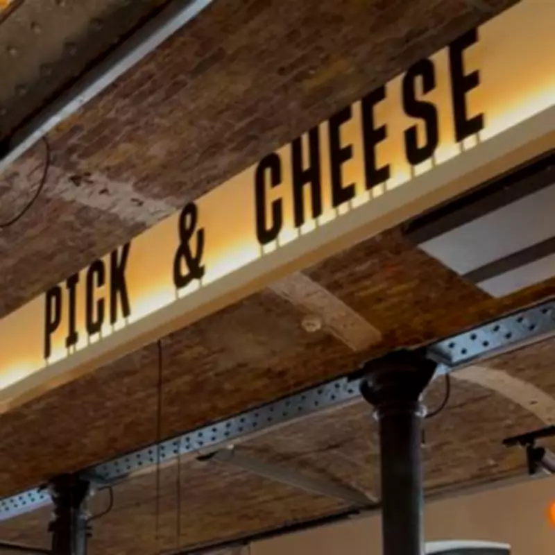 I visited London's cheese conveyor belt restaurant Pick & Cheese