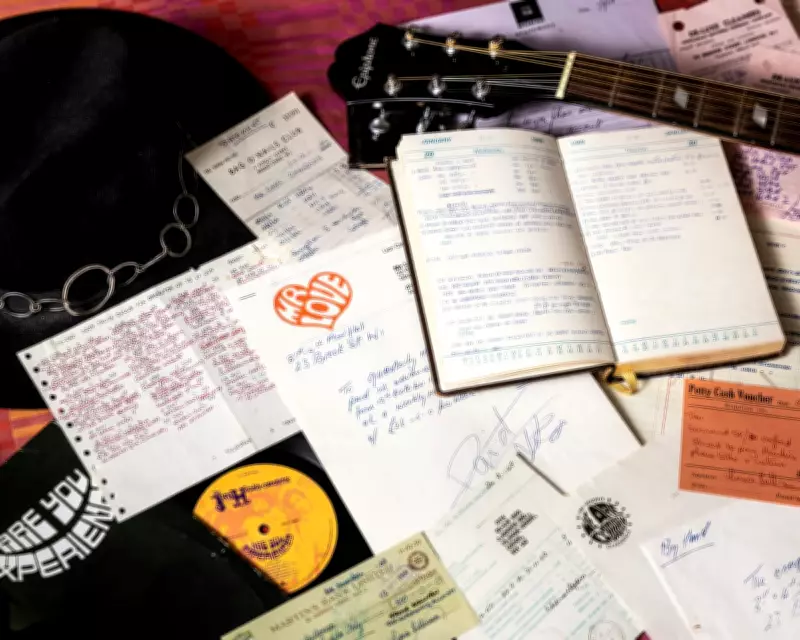 Jimi Hendrix Memorabilia Including Food Orders and Phone Bills to Be Displayed in London