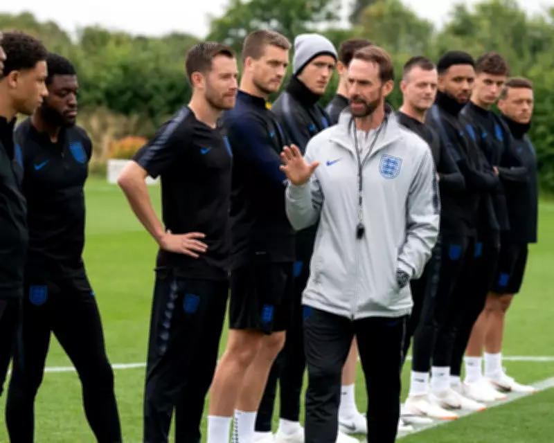 Joseph Fiennes as Gareth Southgate in Dear England TV Adaptation
