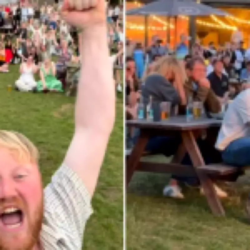 Kaleb Cooper's Joyful Reaction to Hawkstone Farmers Choir's BGT Win