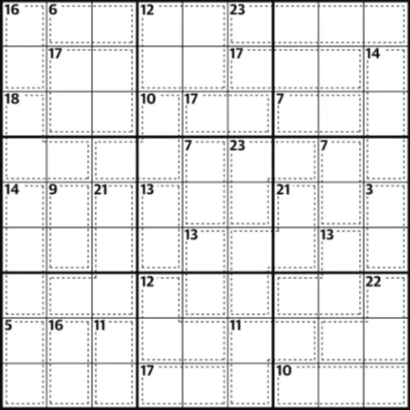 Killer Sudoku 1,022: Complete the Grid with Numbers 1-9