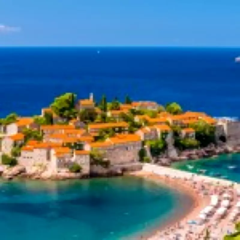 Montenegro's Pink Beach Island Sveti Stefan Reopens After 5 Years