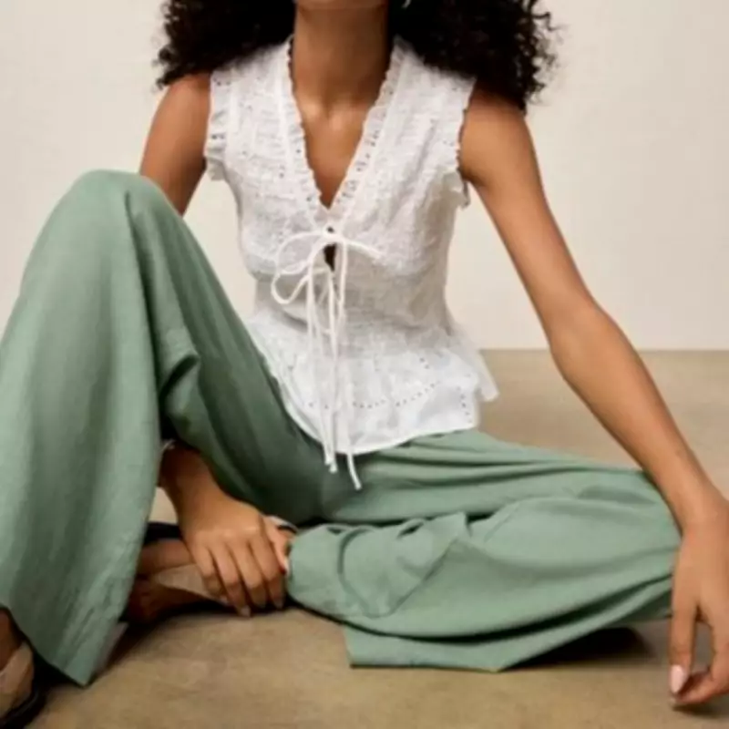Next Linen Trousers in 7 Colors That 'Hold the Tummy In'