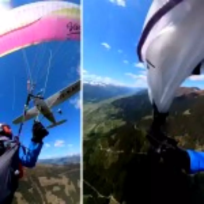 Paraglider Collides with Plane, Shreds Parachute Over Austrian Alps