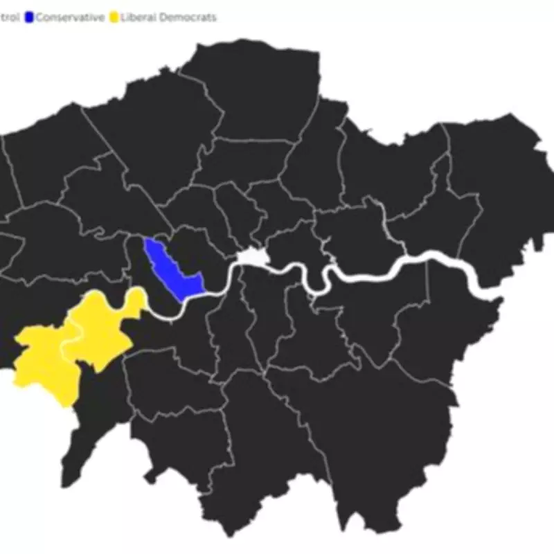 Proportional Voting Map Shows 30 of 32 London Councils Under No Control