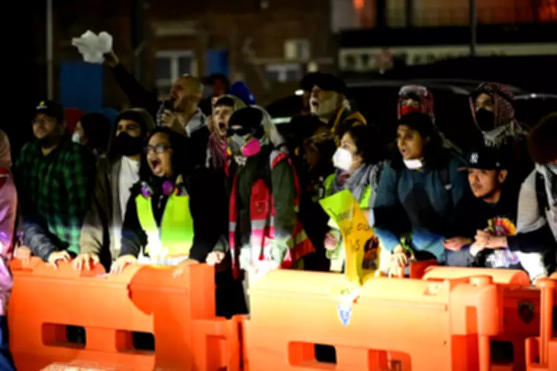 Protesters Clash with ICE Agents Outside New Jersey Detention Center Amid Hunger Strike