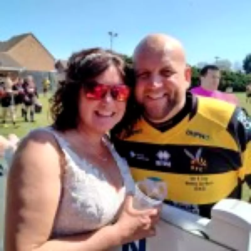 Rugby-Loving Bride Cheers Husband On in Wedding Dress Hours After Marriage