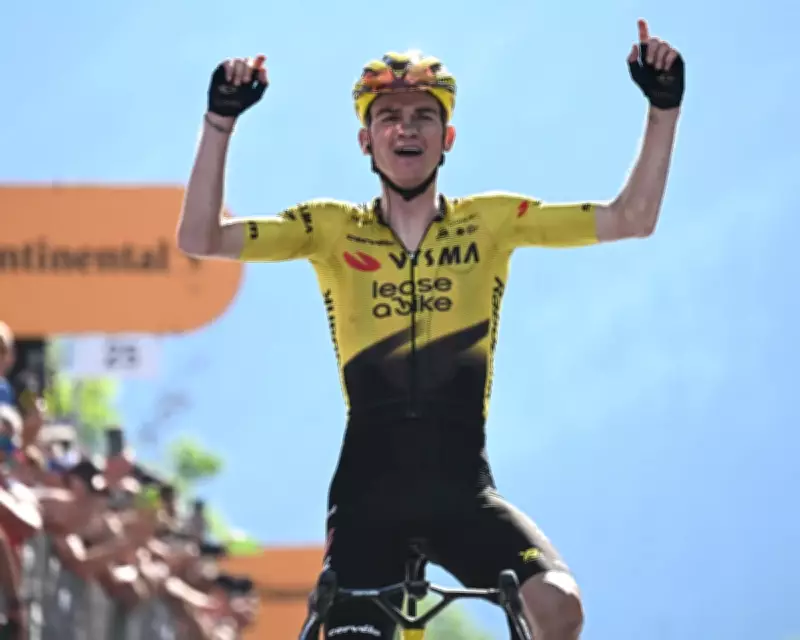 Sepp Kuss wins Giro d'Italia stage 19, completes Grand Tour stage win trilogy