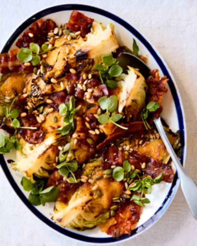 Simon Rogan's Spring Cabbage Recipes: Sliders and Caramelised Wedges