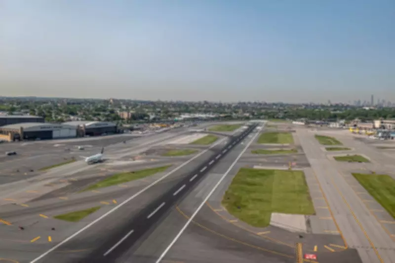 Sinkhole Forces Runway Closure at New York's LaGuardia Airport