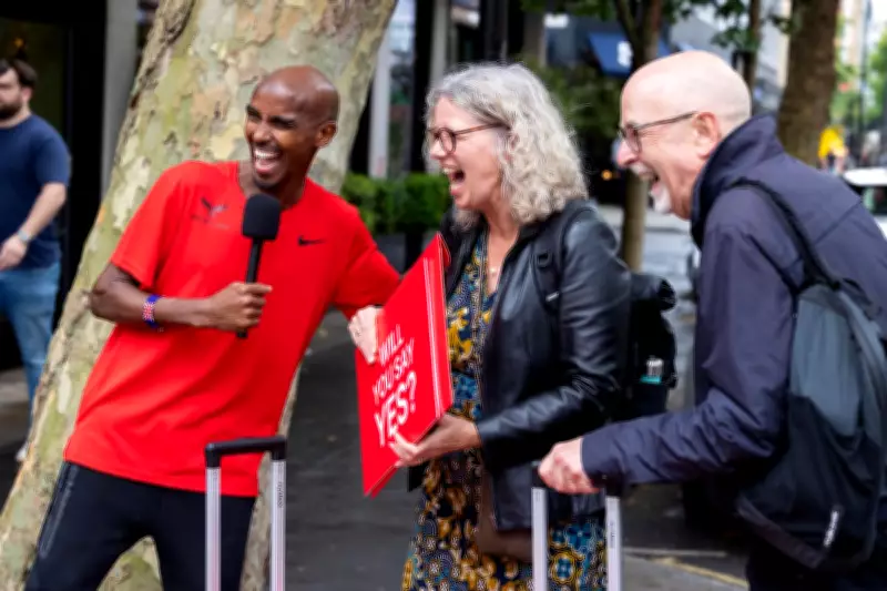 Sir Mo Farah Challenges Public to Escape Comfort Zones